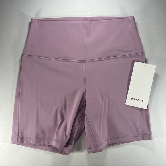 Lululemon Align High Rise Short 6" Rose Blush Women's Shorts Size 8 - Picture 5 of 9